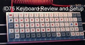 ID75 Ortholinear Mechanical Keyboard Build Review and QMK Tutorial