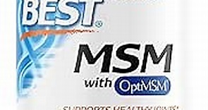 Doctor s Best MSM with OptiMSM, Non-GMO, Gluten Free, Joint Support, 1500 mg, 120 Tablets (DRB-00097)