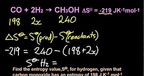 15.2/R1.4 Calculate the standard entropy change for a reaction [HL IB Chemistry]
