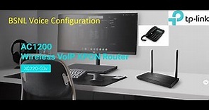XC220G3v Voice Configuration | AC1200 Wireless VoIP XPON Router