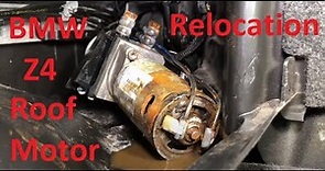 BMW Z4 Roof Motor Relocation