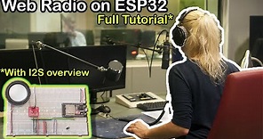ESP32 I2S Internet Radio. Full Tutorial & explanation of I2S. For PCM5102 & MAX98357A I2S Decoders.