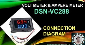 #DSN-VC288 DC Digital voltmeter Ampmeter 0-100v 10A how to connect dc volt ampmeter with powersupply