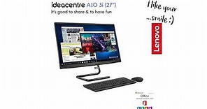 Lenovo IdeaCentre AIO 3i 27” Desktop Product Tour