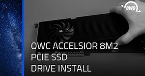 How to Install M.2 Drives in an OWC Accelsior 8M2 PCIe SSD