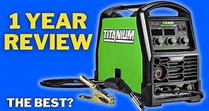 (Harbor Freight) TITANIUM UNLIMITED 140 Multiprocess Welder Review - 1 YEAR!
