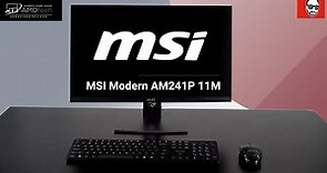 The Upgradeable All in One: MSI Modern AM241P 11M