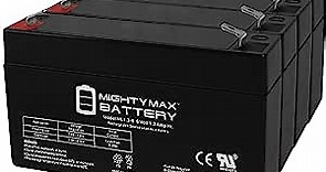 Mighty Max Battery 6V 1.3Ah Replacement Battery Compatible with Panasonic LC-R061R3P VRLA with F1 Terminal - 4 Pack