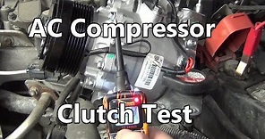 How-to Test for AC Compressor Clutch Function