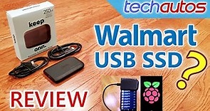 A Walmart-Brand Portable SSD?! Onn 250 GB USB SSD Review