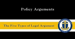 Policy Arguments Trailer