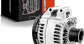 A-Premium Alternator Compatible with BMW F30 335i 12-15, F32 435i 14-16, F25 X3 13-17, F26 X4, F15 X5, F16 X6, F10 535i, F01 740i, 3.0L, 12V 210A CW 8-Groove Clutch Pulley, Replace# 12317616119
