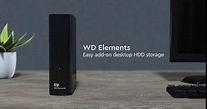 Western Digital 6TB Elements Desktop USB 3.0 external hard drive for plug-and-play storage - WDBWLG0060HBK-NESN