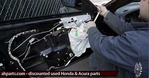 How to fix install replace window regulator motor DIY 99 00 01 02 03 Acura TL Replacement Tutorial