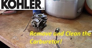 Kohler CV Series V-Twin Carb Removal and Cleaning