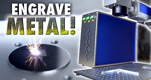This Laser Can Engrave METAL! - OMTech 20W Fiber Laser Review
