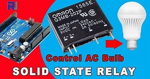 Using Omron G3MB Solid State Relay Control AC Load with and without Arduino