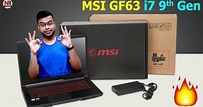 MSI GF63 Unboxing | MSI GF63 i7 9th Gen GTX 1650 Max Q Unboxing & Review, MSI GF63 RAM Upgrade & SSD