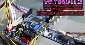 VS.T56U11.2 Universal LCD / LED TV Board installation guide