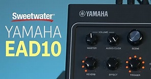 Yamaha EAD10 Drum Module with Mic and Trigger Pickup Demo