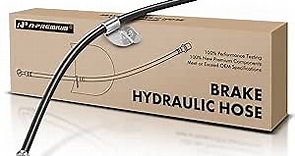 A-Premium Rear Driver Brake Hydraulic Hose Compatible with Select Chevy, GMC and Saturn Models - Captiva Sport 2012-2015 2.4L 2015 3.0L, Equinox 2017, Terrain 2017, Vue 2008-2010