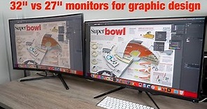 27 vs 32 inch 4K Monitors: Guide for Digital Artists & Graphic Designers