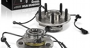 A-Premium 2 x Front Wheel Bearing and Hub Assembly with ABS & 5-Lug Compatible with Dodge Ram 1500 2002 2003 2004 2005, 4WD Only