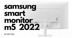 Samsung Smart Monitor M5 32 Inch White 2022 Unboxing