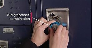 Master Lock 1561DAST Locker Lock Combination Padlock, 1 Pack, Cut Resistant, Colors May Vary