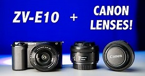 AMAZING! Canon Lenses on Your Sony ZV-E10!