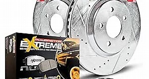 Power Stop KC2009-36 Front Z36 Truck & Tow Calipers Kit with Drilled and Slotted Brake Rotors and Pads Kit For Cadillac Escalade | Chevy Silverado Suburban Tahoe | GMC Sierra Yukon XL, Yukon Denali