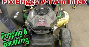 Briggs V-Twin Intek Popping and Backfiring?? Fix It! (Camshaft Replacement)