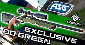 EVIKE.COM EXCLUSIVE - ASG McMillan USMC M40A3 SportLine Sniper Rifle OD Green