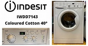 Indesit IWDD7143 - Coloured Cotton 40°