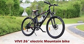 VIVI M026SH 26 Inch Electric Mountain Bike Assembly Guide