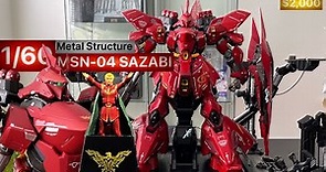 1/60 Metal Structure MSN-04 Sazabi Detailed Review 4K