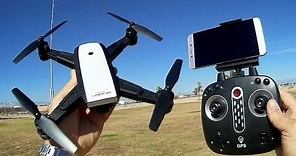 LH-X28WF Folding GPS Follow Me Drone Flight Test Review