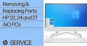 Removing & replacing parts for HP 22, 24 and 27 AiO | HP Computer Service