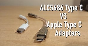 Hi-Dac ALC5686 and Apple Type C Adapter Comparison