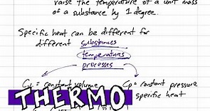 Thermodynamics - 4-4 Calculating U (internal energy) and H (enthalpy) using specific heats