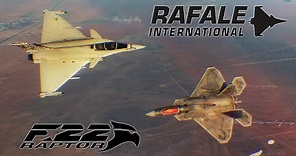 F-22 Raptor Vs Dassault Rafale Dogfight | Digital Combat Simulator | DCS |