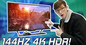 A HUGE 4K HDR Gaming Monitor That Has EVERYTHING! - Acer CG437K Hand On!