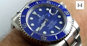 Rolex Smurf Submariner - Oyster Perpetual Submariner Date Ref. 116619LB Watch Review