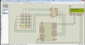 MM74C922 Interface with AVR Atmega32 Proteus