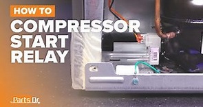 How to replace Compressor Start Relay & Overload part # WR08X22874 on your GE Refrigerator