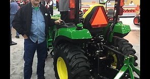 New John Deere 2038R tractor at the National Farm Machinery Show