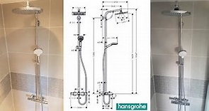 hansgrohe Crometta S 240 1jet Showerpipe Chrome 27267000 [Unboxing and Installation]