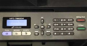 How to Set Up Wireless for the Brother™ MFC-7860DW Printer
