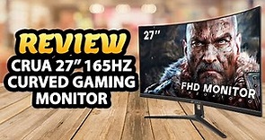 CRUA 27 Inch 165hz 144hz Curved Gaming Monitor ✅ Review
