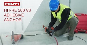 REVIEW of Hilti s HIT-RE 500 V3 adhesive anchor - productivity and reliability